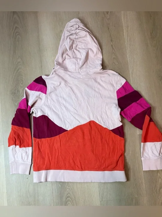 Faherty Soleil Hoodie - Maroon Banner Sunset size small - Picture 3 of 4